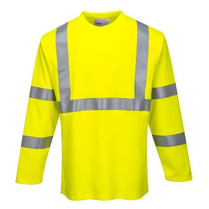 Portwest Fr Hi Vis Hosszú Ujjú Pólóing